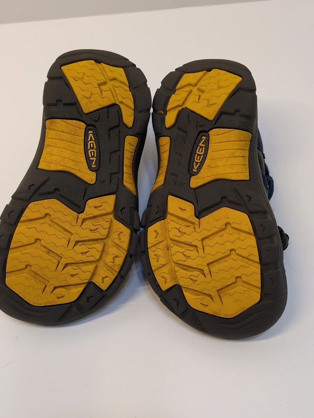 KEEN Newport H2 Waterproof Sandals Navy Blue Yellow Kids Toddler Size 11 US